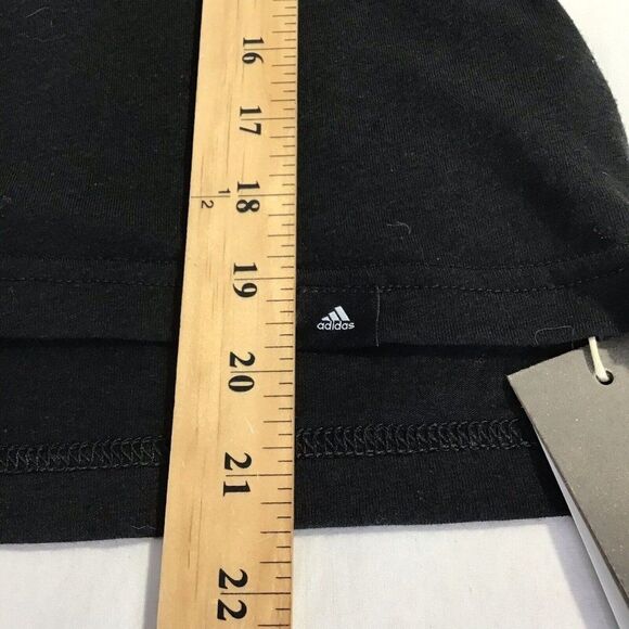 New Adidas Activewear Logo TShirt MultiSport Black Women's XS - Picture 7 of 7
